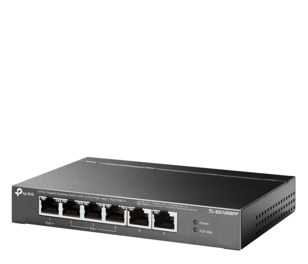 TP-Link 6p TL-SG1006PP (6x10/100/1000Mbit, 3xPoE+, 1xPoE++) - 1196514 - zdjęcie 2